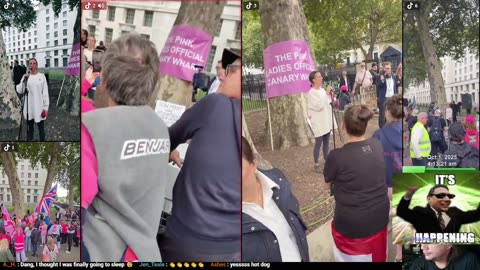 📢 Pink Lady Protest London UK