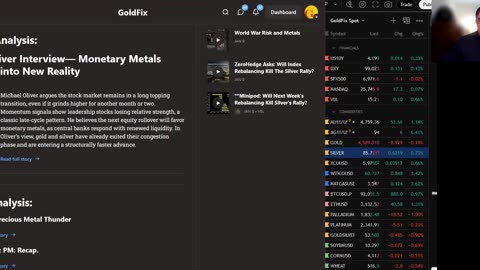 MSA: Stocks "Dancing on Glass" while "Metals in New Reality"