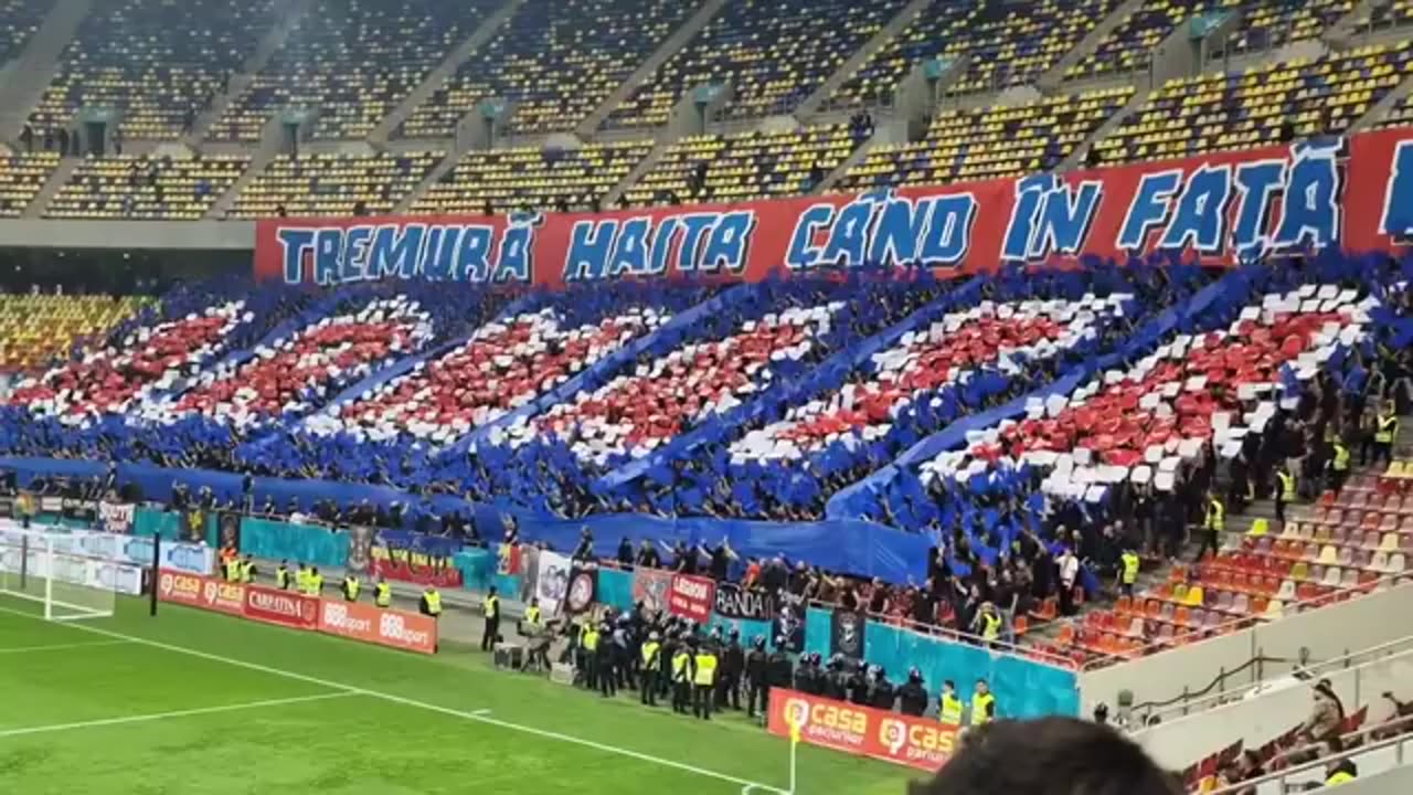 Dinamo vs Steaua (spectacol oferit de Peluza Catalin Haldan și Peluza SUD Steaua)