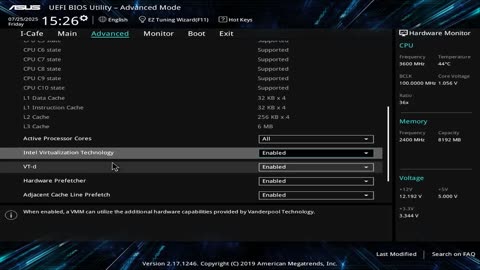 How to enable virtualization on ASUS motherboard