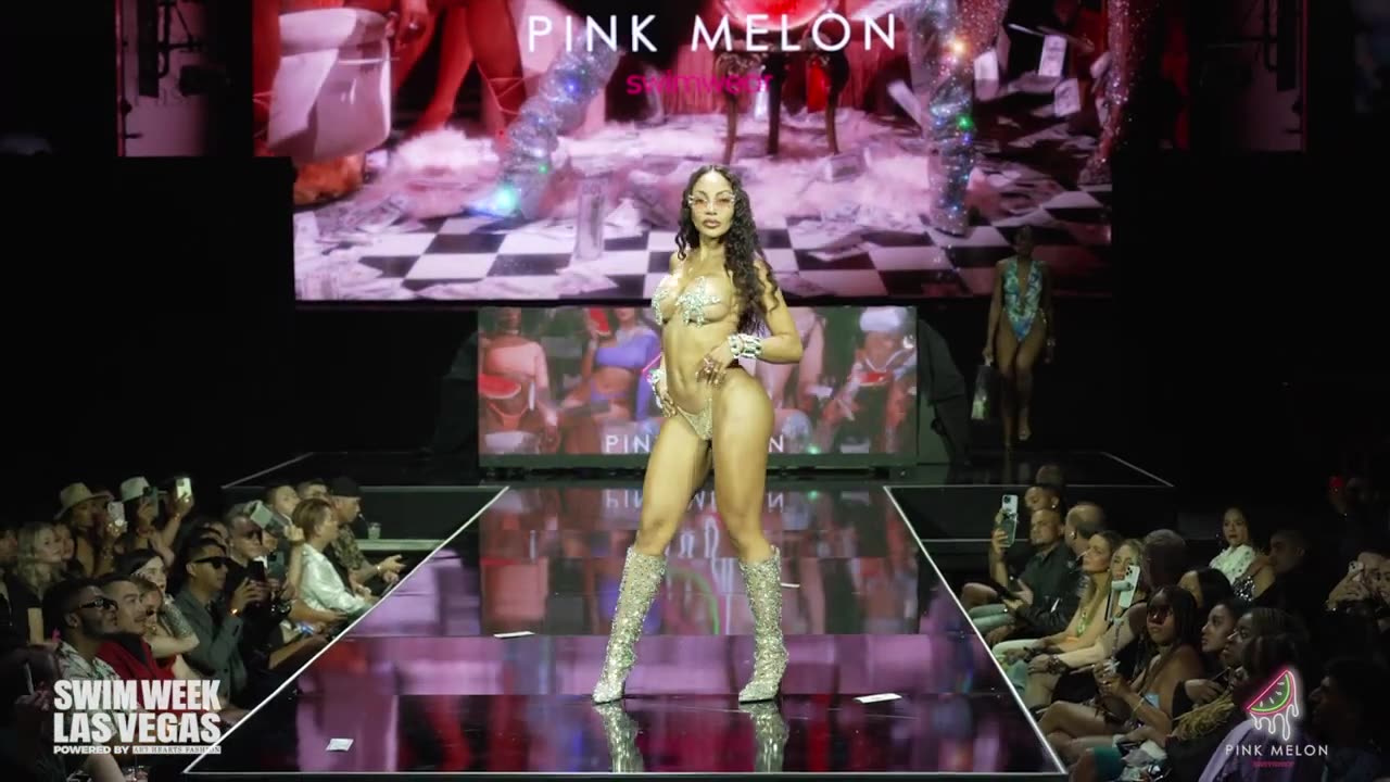 "Pink Melon Swimwear Spring/Summer 2025 - 4K | Las Vegas Swim Week Art Hearts"