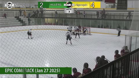 Matt Pedroli leads Hillers to Epic Comeback and OT win VS Algonquin (Jan 27th 2025)