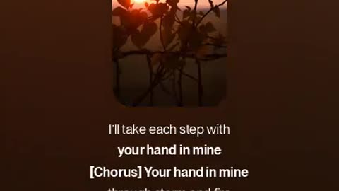 Your Hand in Mine