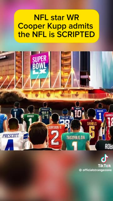 He just admitted the NFL is scripted! All sports are fixed!!!