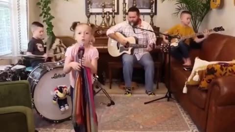 That is so awesome such good family time and talent. Teach them while they're young