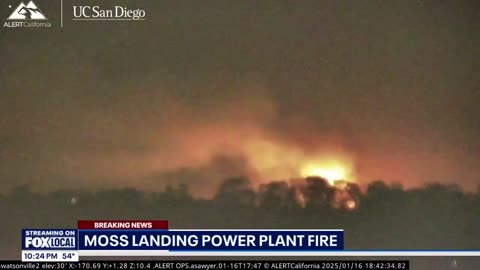 Central California: Moss Landing battery plant catches fire