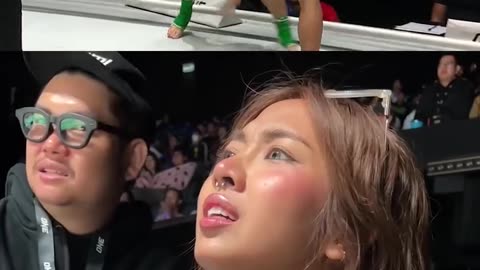 Milli’s reactions says it all 😱🔥 #ONEFightNight29