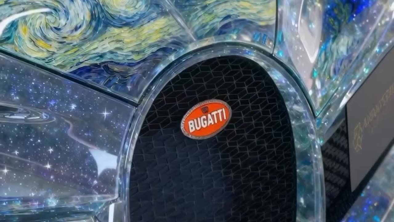 This $6,000,000 Bugatti Looks Like It Was Painted by the Universe 🌌💙