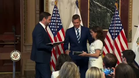 VP JD VANCE Swears In New Transportation Secretary, Sean Duffy