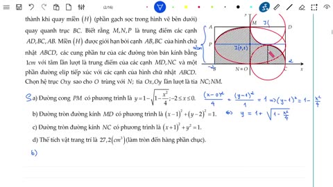 BTRL Theme 23 Ứng dụng tích phân vào tính thể tích vật thể – vật thể tròn xoay mp4