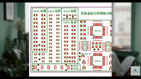 Gikfun SMD/SMT Welding Practice Board - Soldering Training Kit for Beginners, DI