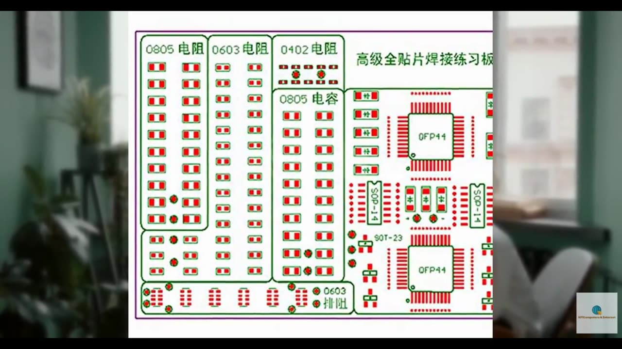 Gikfun SMD/SMT Welding Practice Board - Soldering Training Kit for Beginners, DI