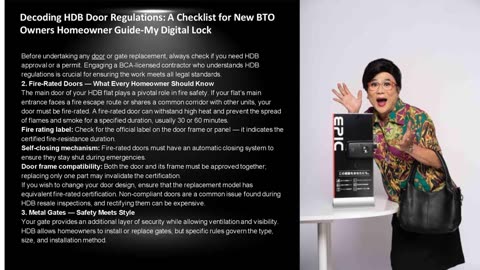 Decoding HDB Door Regulations: A Checklist for New BTO Owners Homeowner Guide-My Digital Lock