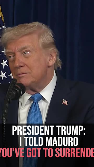 President Trump: I Told Maduro "You've Got to Surrender"