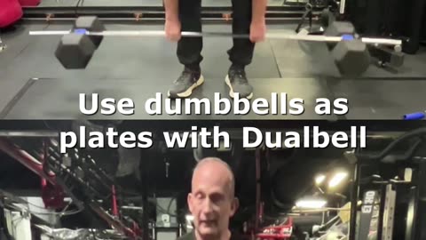 Trainer Deadlifts 180 lbs of Dumbbells Using Dualbell #homegym Game-Changer