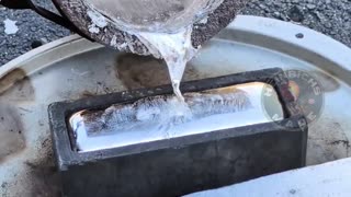 Pouring Liquid Aluminum