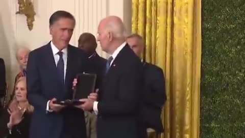 Mitt Romney has received the Presidential Medal of Freedom from Biden.