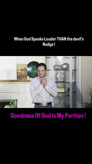 When God Speaks Louder THAN the devil’s Nudge!