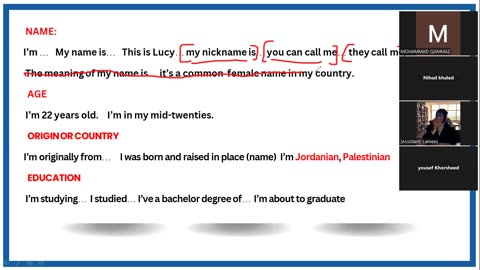 Introduce yourself(2)