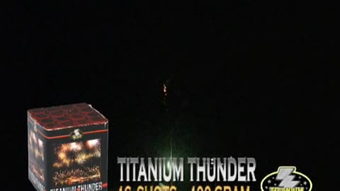 Titanium - Titanium Thunder - 100 Gram - 16 Shots Knal Vuurwerk Cake