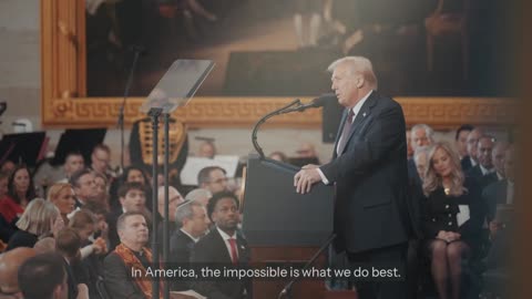 President Donald J. Trump: "We will stand bravely, dream boldly, and nothing will stand in our way."