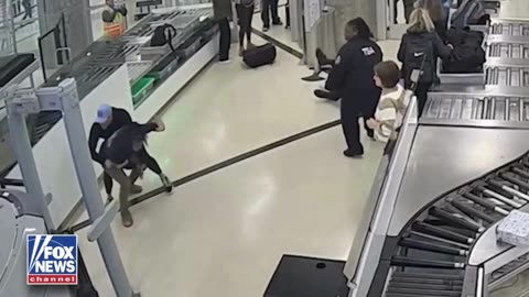 Airport Bystander Springs Into Action, Body Slamming Suspect Who Pushed Past Agents at a Checkpoint