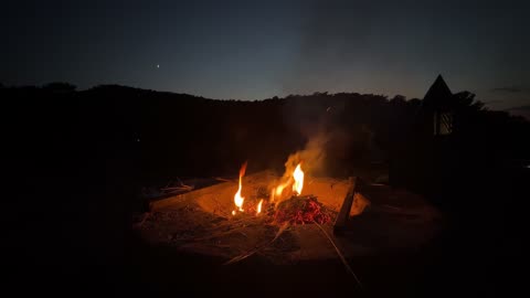 Escape into the warmth and magic of a campfire vacation!