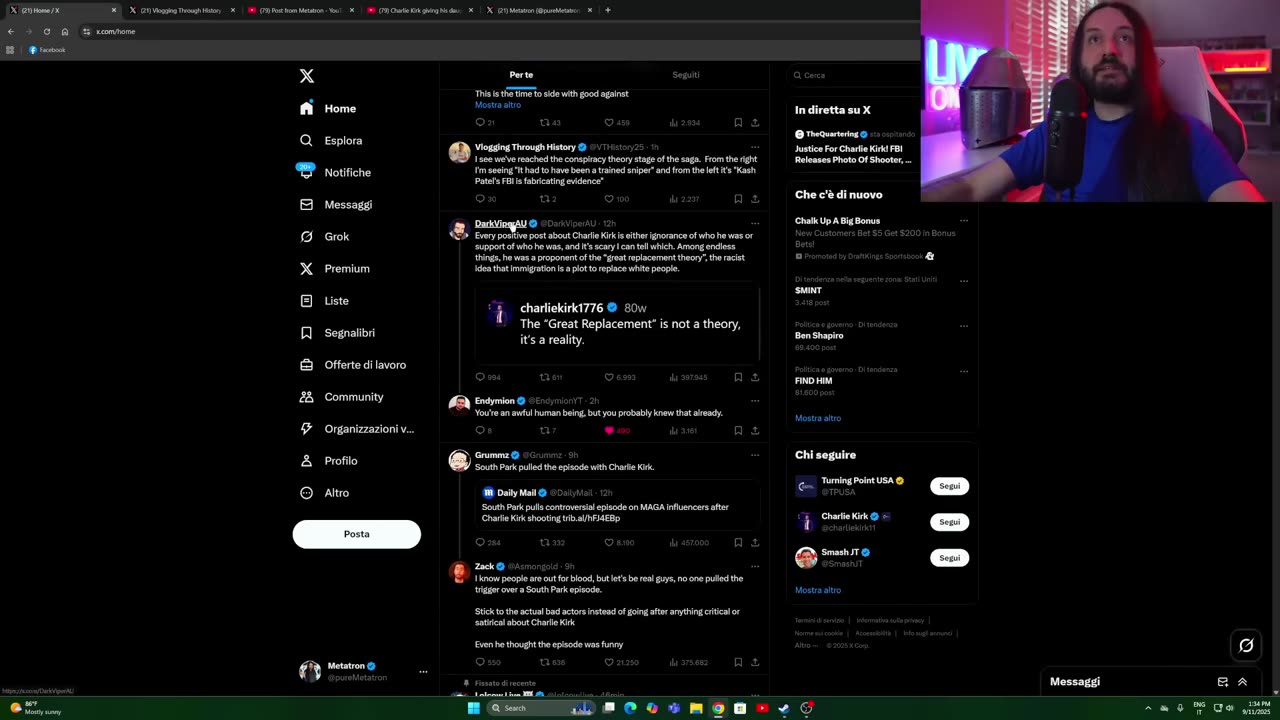 My Statement on Charlie Kirk's Shooting