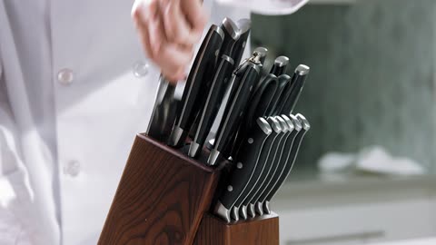 Emojoy Knife Set, 18-Piece Kitchen Knife Set