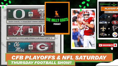 CFB Playoff Recap - Miami, Oregon, Indiana are WAGONS + NFL Saturday!
