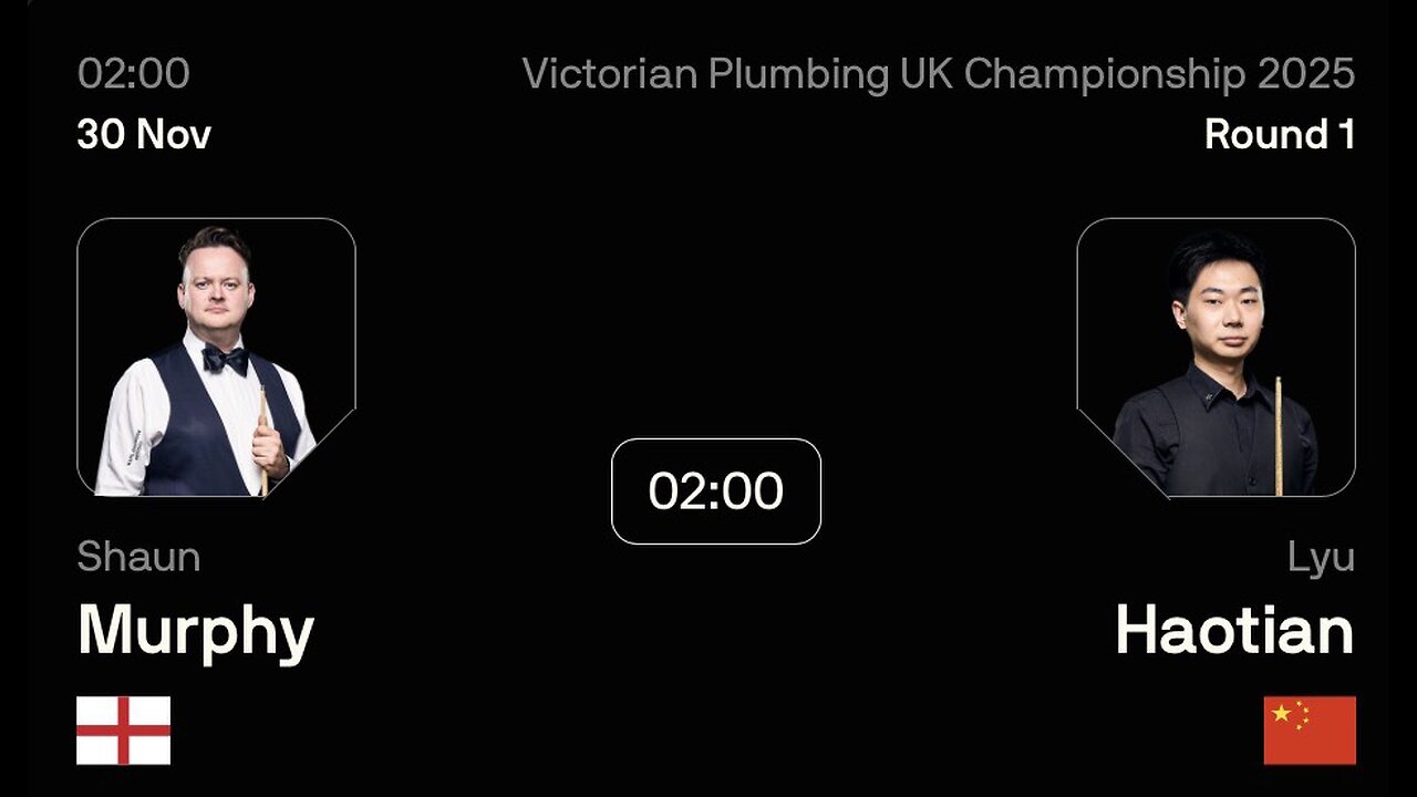 🔴 ถ่ายทอดสดสนุกเกอร์ 🏴󠁧󠁢󠁥󠁮󠁧󠁿 ฌอน เมอร์ฟี่ย์ VS หลิ่ว เฮ่าเทียน 🇨🇳 ศึก ยูเค แชมเปี้ยนชิพ