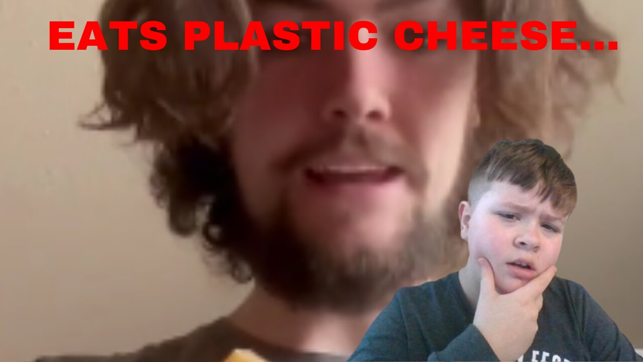 This Guy Eats PLASTIC CHEESE?!?