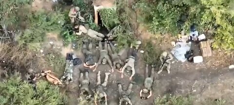 Ukrainian Squad Surrenders to Russian Forces