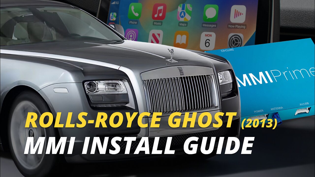 Rolls-Royce Ghost (2013) CarPlay MMI Prime Installation Tutorial