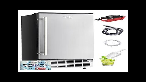 Undercounter Built-in Ice Maker Machine 80 Lbs/Day w/ Drain Pump Reversible Door Review