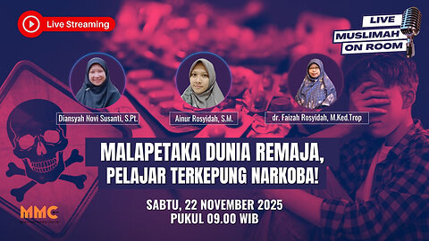[LIVE] Malapetaka Dunia Remaja, Pelajar Terkepung Narkoba! | Muslimah on Room Eps. 78