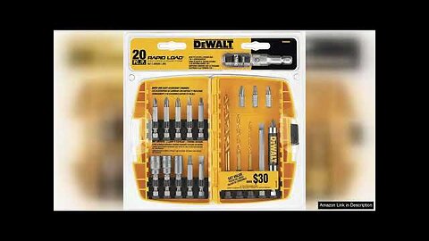 DEWALT Screwdriver Bit Set Rapid Load Tin 20-Piece (DW2503) Review