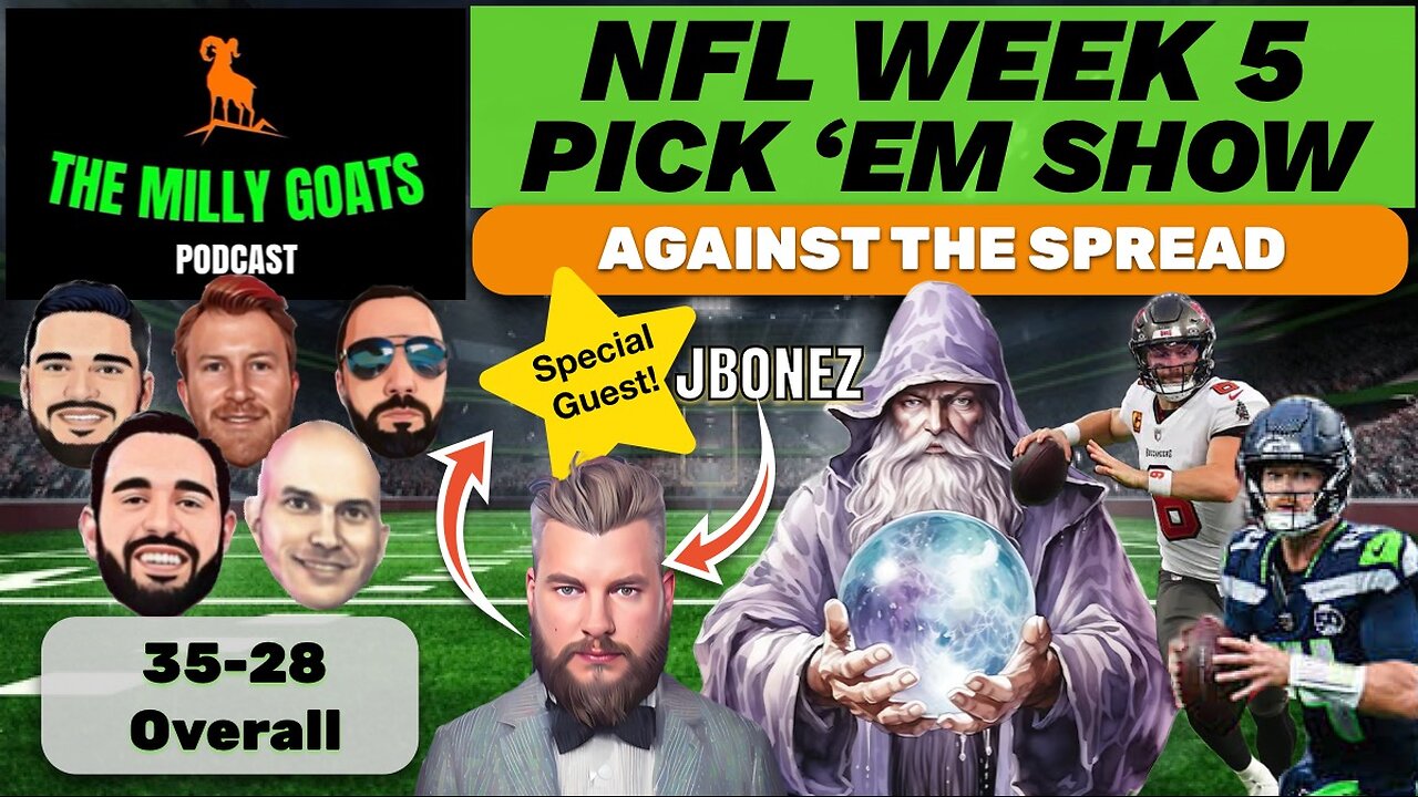 NFL Week 5 Pick 'em Contest Breakdown with Special Guest - JBonez