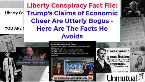 Liberty Fact File: Trump Lies Re Economy, Exposed. Here Are Key Facts