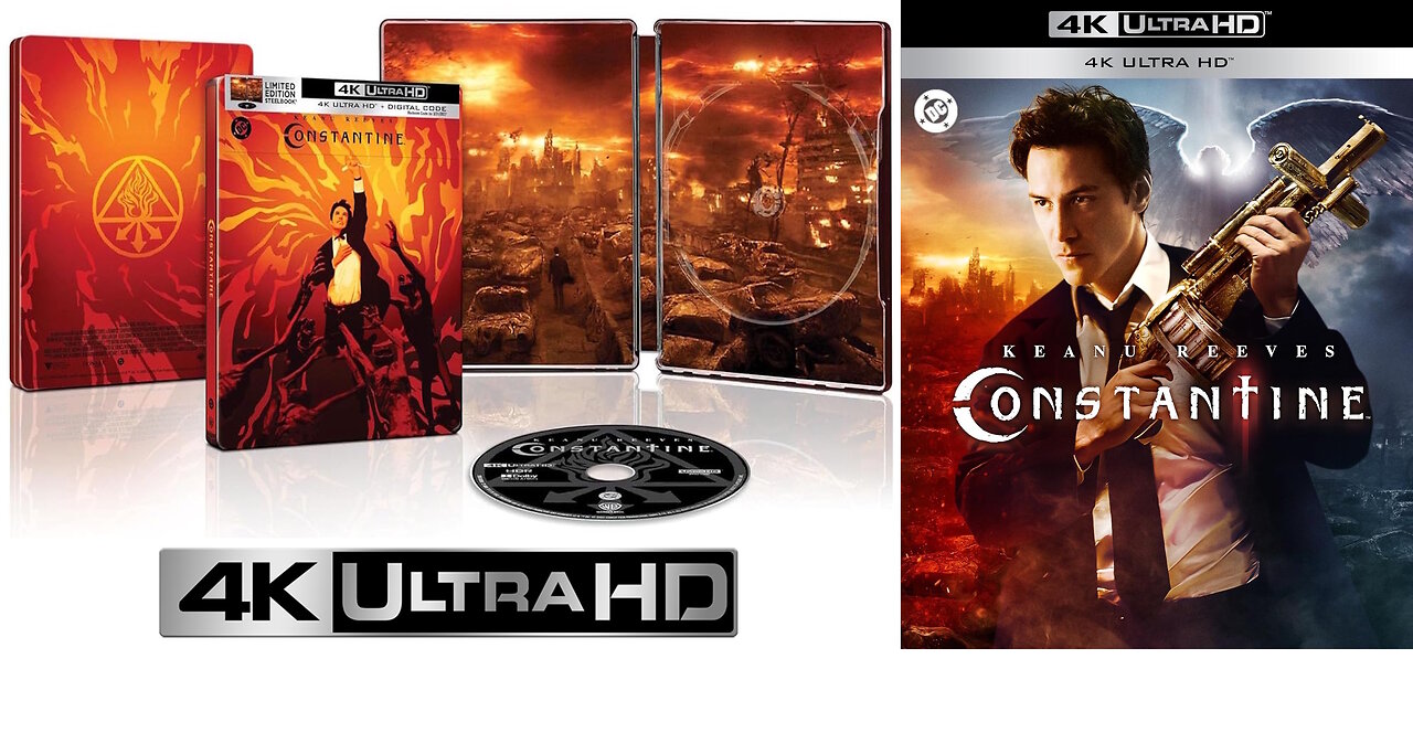 Constantine [4K UHD Collector's Edition with SteelBook & Standard 4K] Starring Keanu Reeves