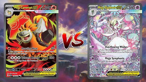 Pokemon TCG Live Mega Camerupt EX Volcanion EX VS Gardevoir EX Munkidori!!