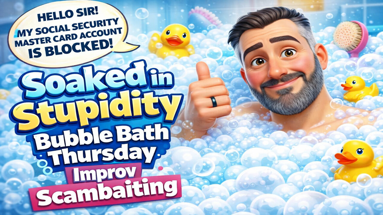 Soaked in Stupidity: Bubble Bath Thursday – Improv Scambaiting #405