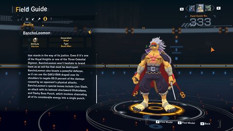 bancholeomon all digivolution/de-digivolution/profile Digimon Story Time Stranger