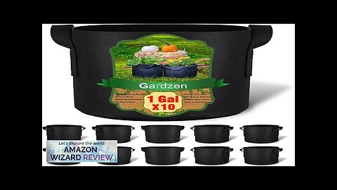 Gardzen 10-Pack 1 Gallon Grow Bags Aeration Fabric Pots with Handles Heavy Review