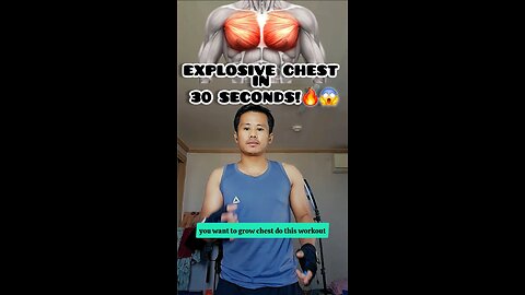 30s Powerful Chest Workout | Dumbbells at Home or Gym #shorts #chestworkout #workouttutorial