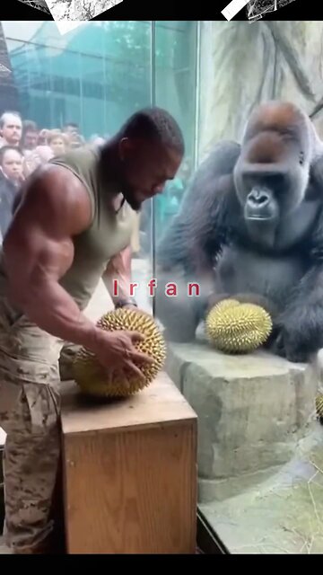 Jackfruit Challenge | Man vs Gorilla 🦍 | Can a Human Break This Fruit?