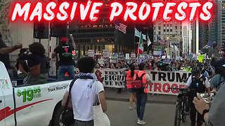 Massive Protest Shuts Down Downtown Chicago Over ICE Crackdown