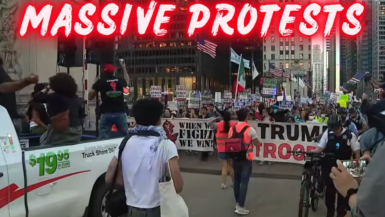 Massive Protest Shuts Down Downtown Chicago Over ICE Crackdown