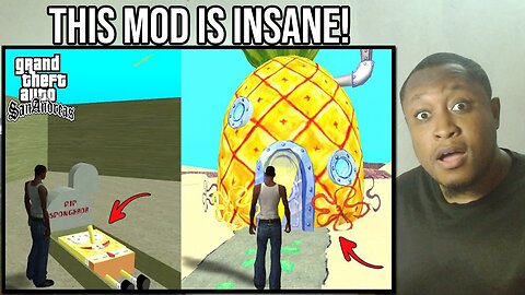Exploring Bikini Bottom in GTA San Andreas! (Secret Location) Reaction