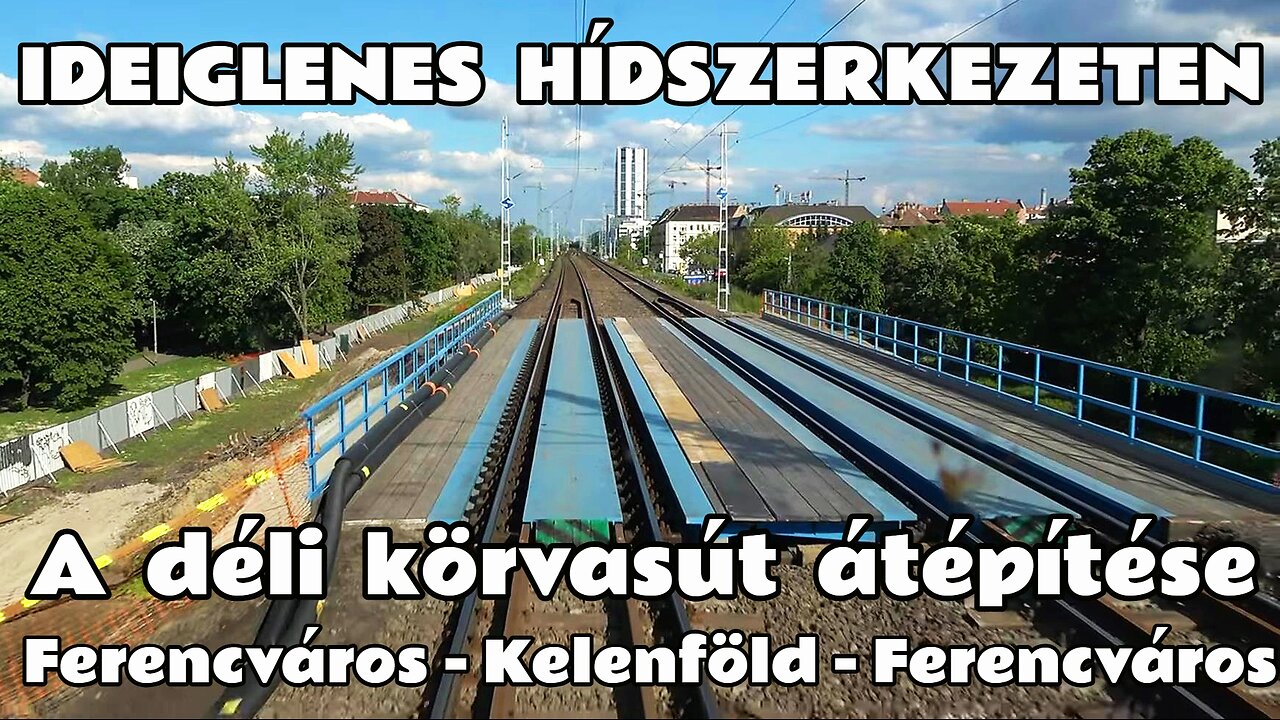 2024.04.25. Déli körvasút átépítés alatt Ferencváros-Kelenföld-Ferencváros. Már jól látható a munka.